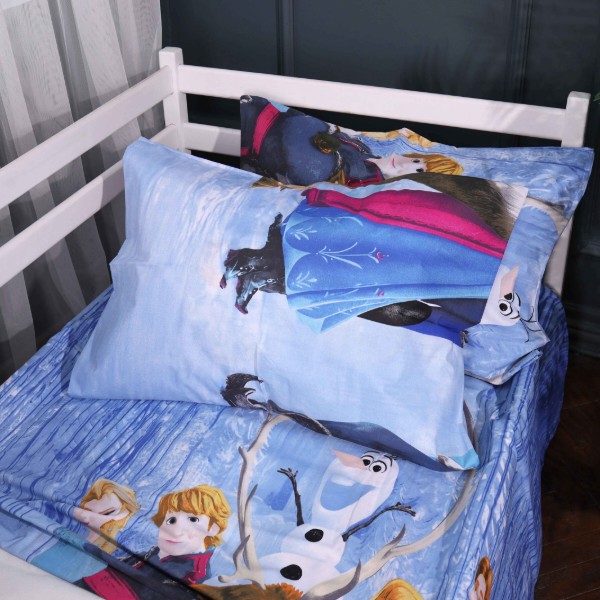 Фото - Комплект постільної білизни дитячий MirSon 110х140 см Kids Time 17-0894 Frozen Team Бязь (2200012392331)